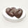 Chocolate - Personalized  Intertwining Dark Chocolate Hearts