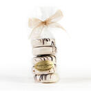 Cookie Tower of White Chocolate Covered Golden Oreo Cookies